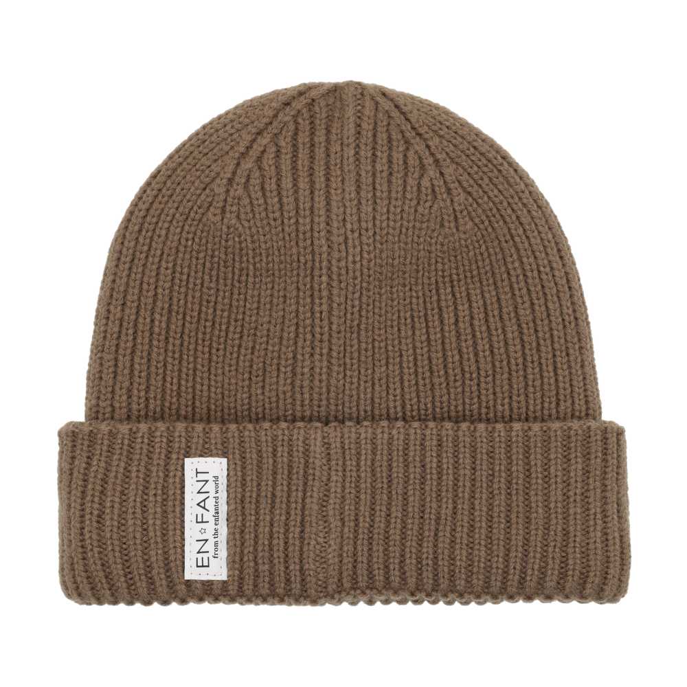Bonnet en laine écorce de pin enfant