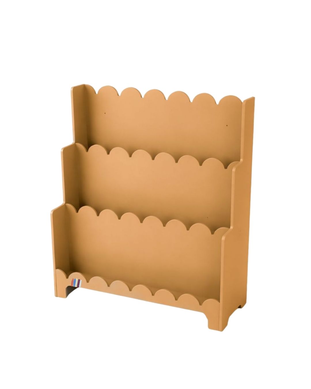 Étagère vintage jaune ocre
