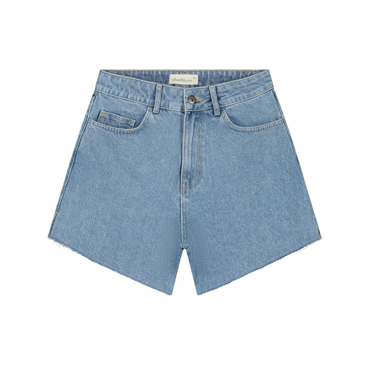 Short bleu femme