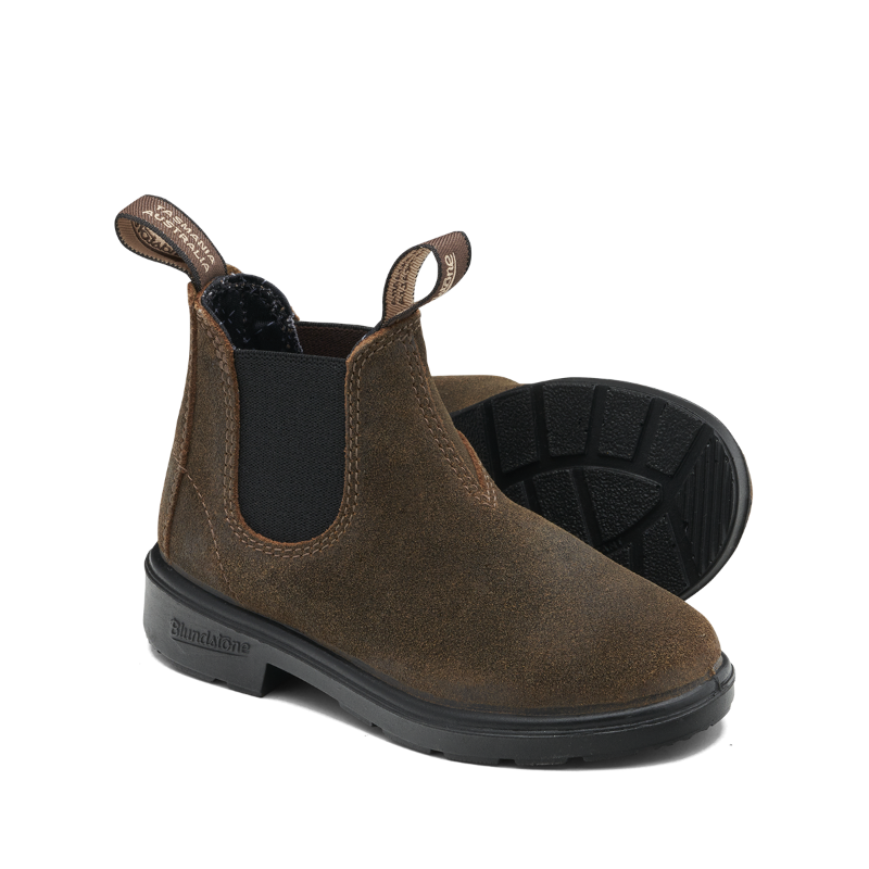 Chelsea boots daim marron 2497