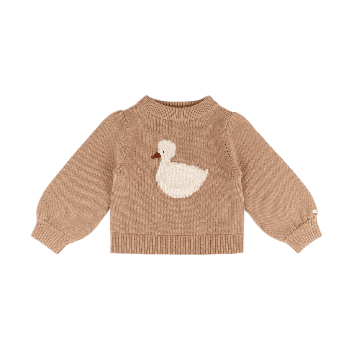 Pull en laine mérinos Denna, coloris canard