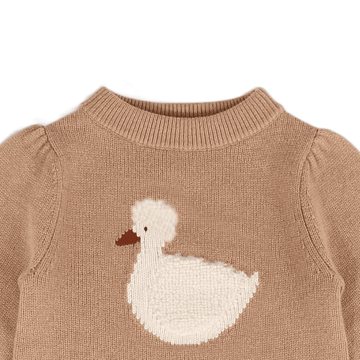 Pull en laine mérinos Denna, coloris canard