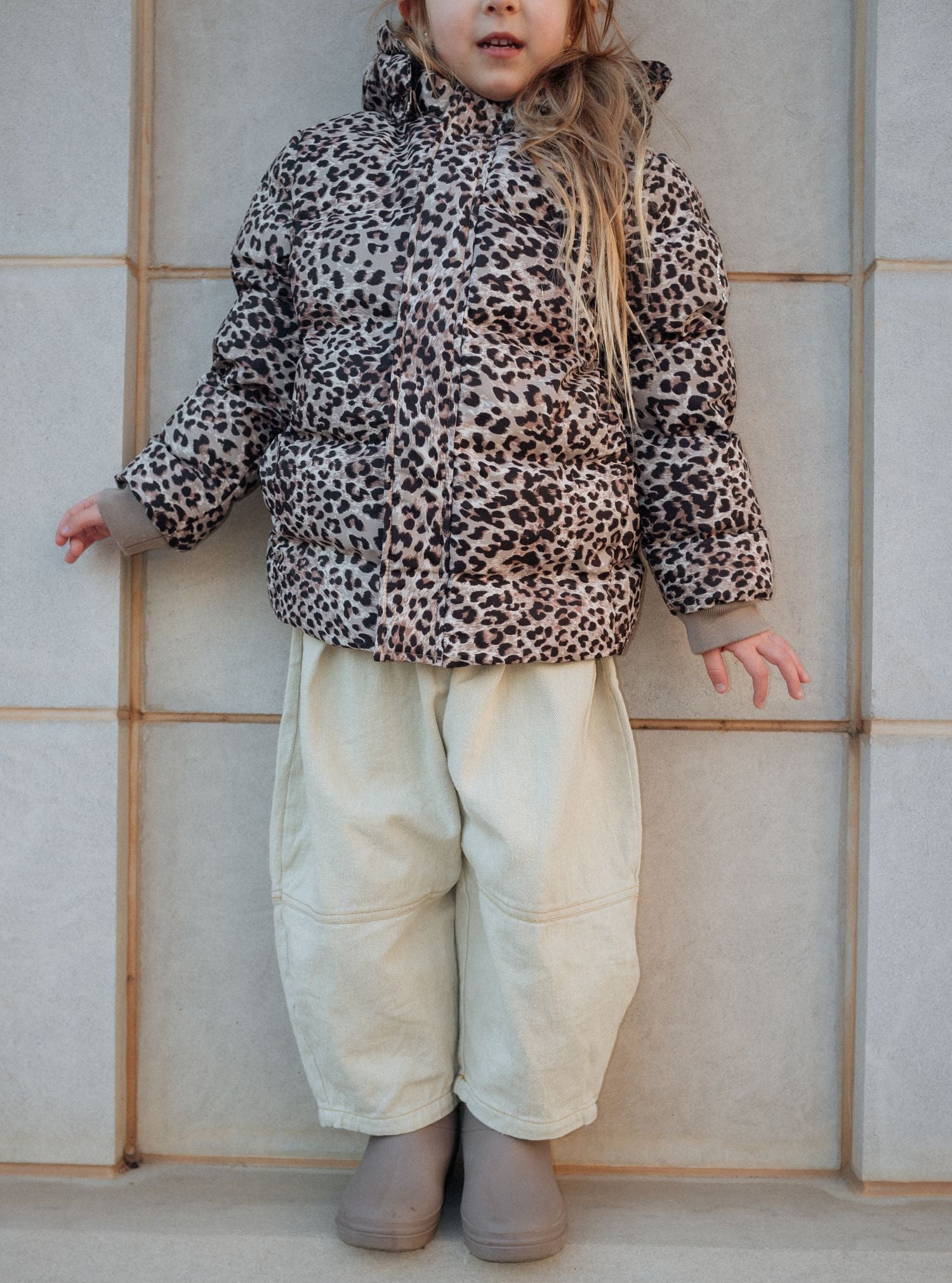 Manteau d'hiver pine bark leopard enfant