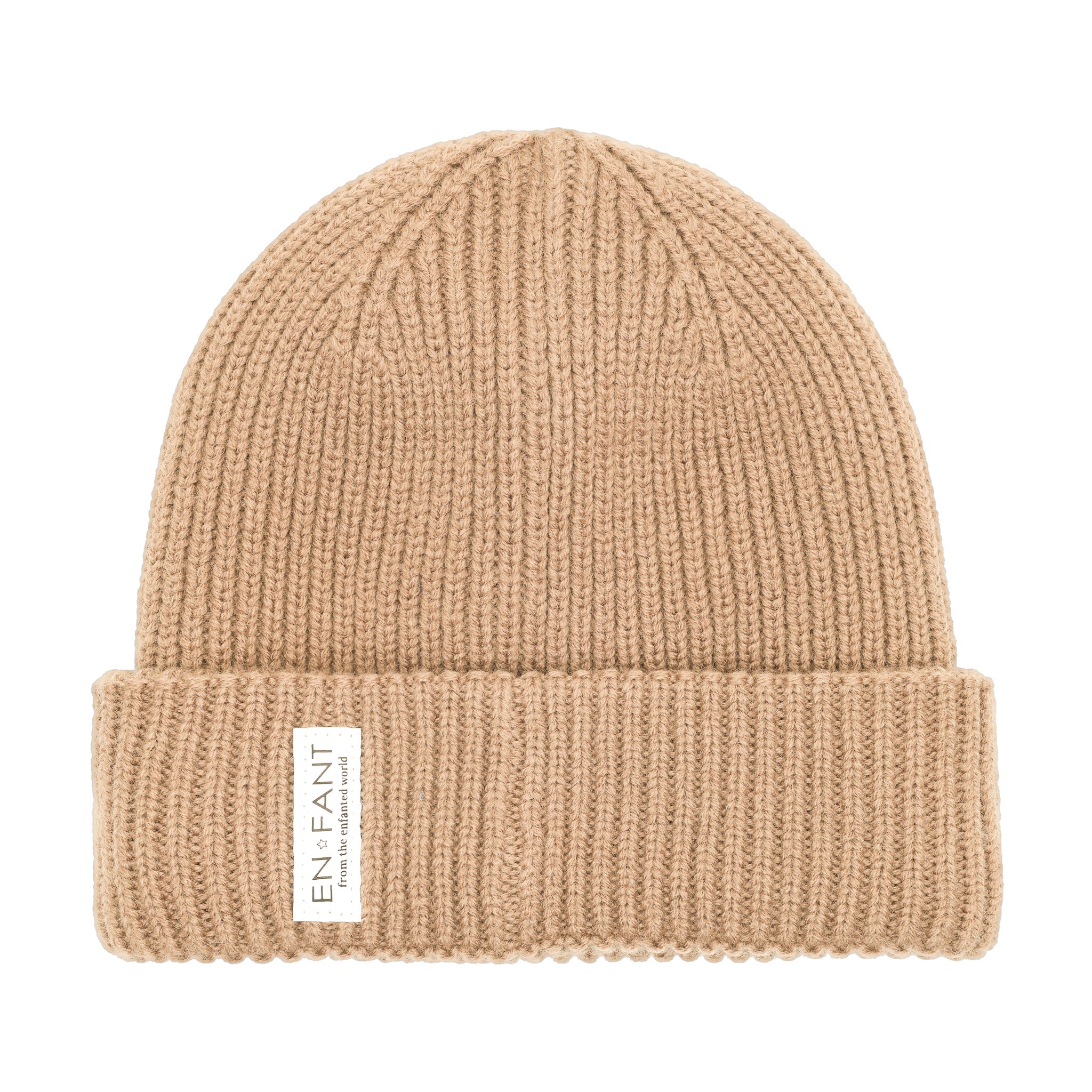 Bonnet en laine sable édition limitée enfant