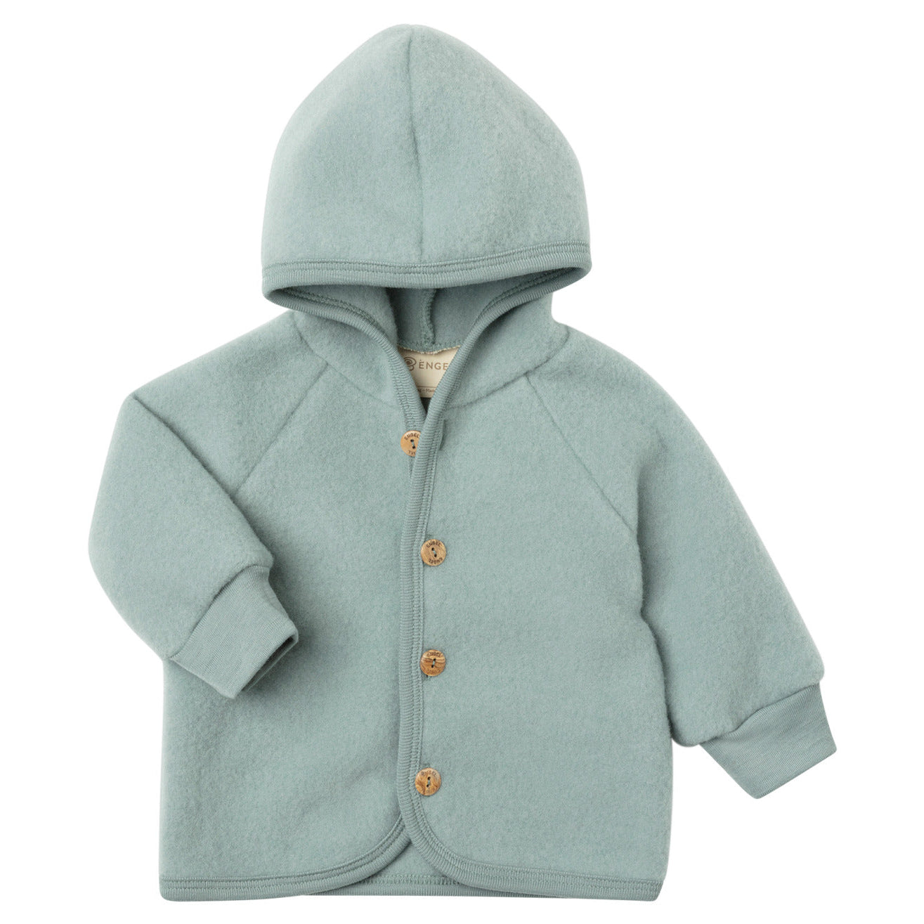Engel Natur Jasje wolfleece mountain blue melange voorkant
