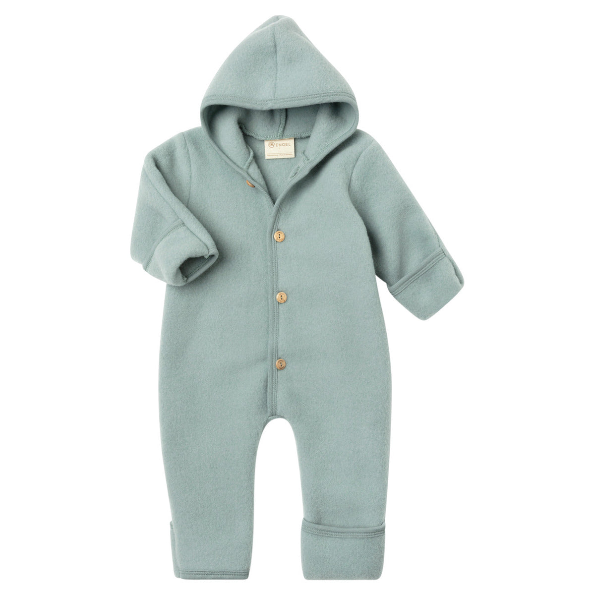 Engel Natur Overall wolfleece mountain blue melange voorkant