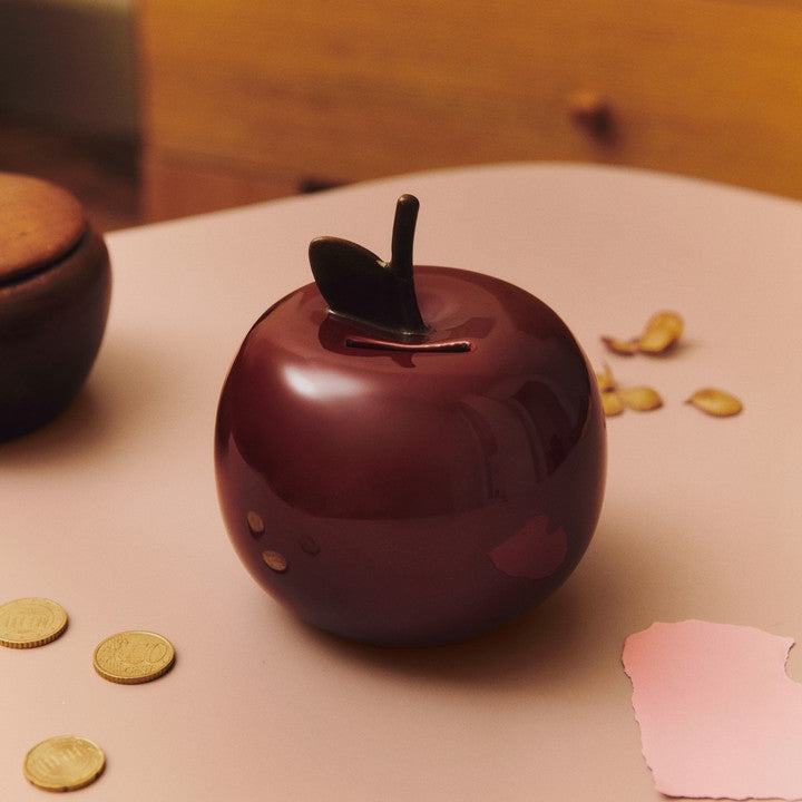 Tirelire pomme rouge