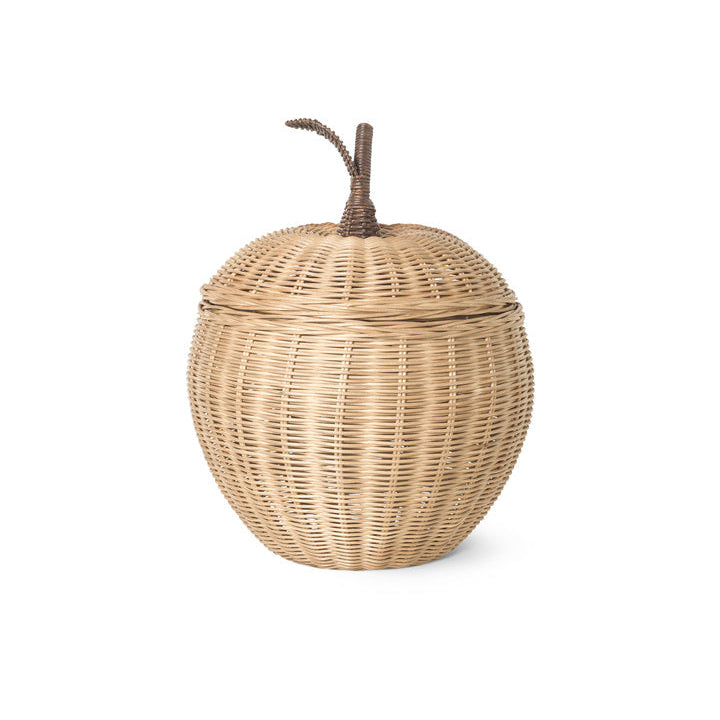 Panier en rotin pomme
