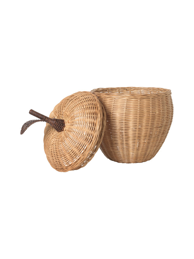 Panier en rotin pomme