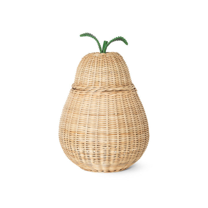 Panier en rotin poire