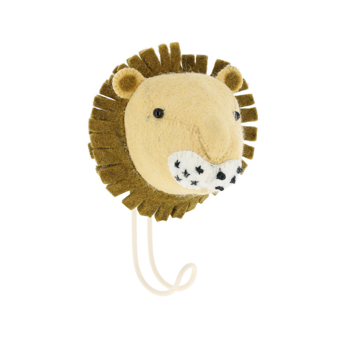 Tête d'animal en crochet lion