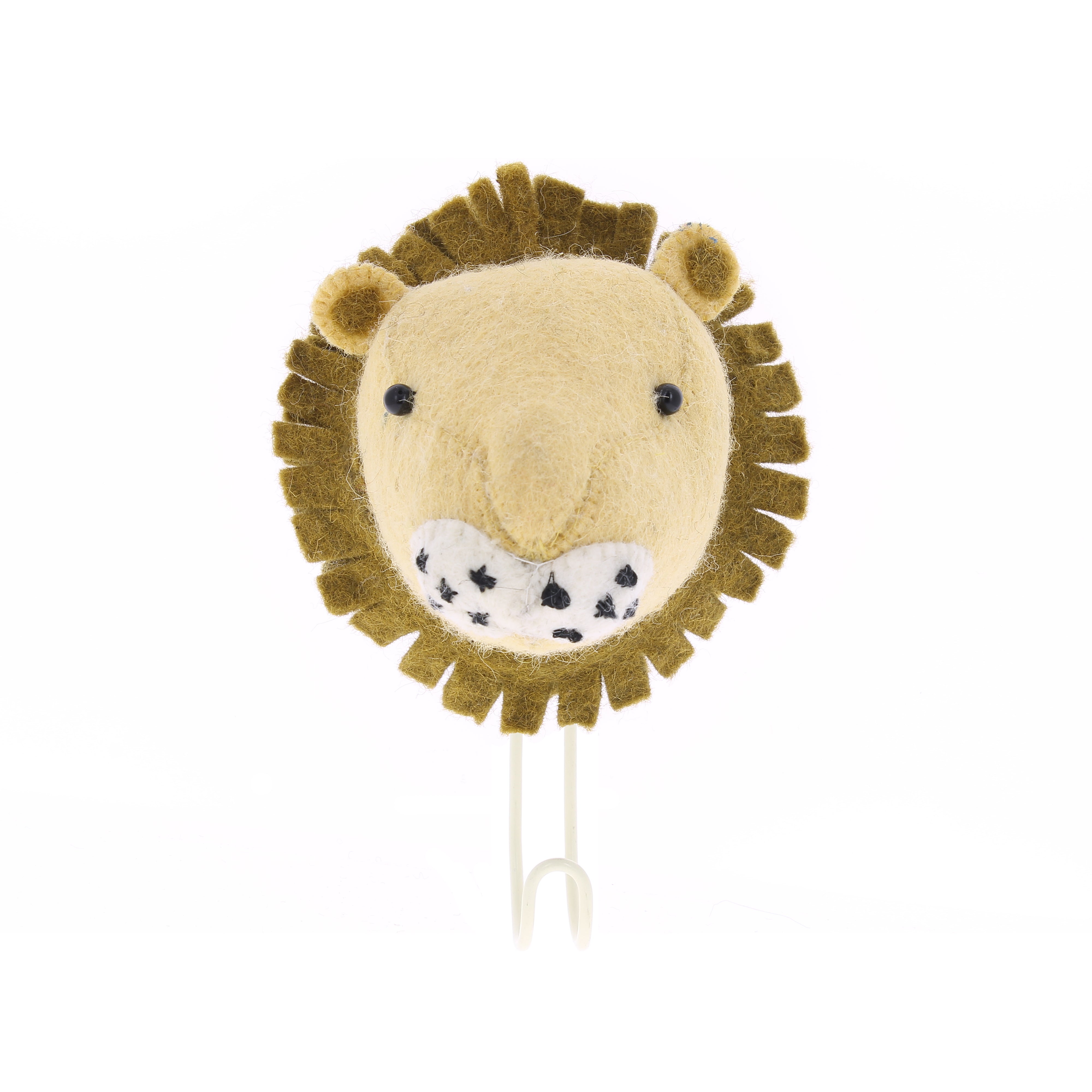 Tête d'animal en crochet lion