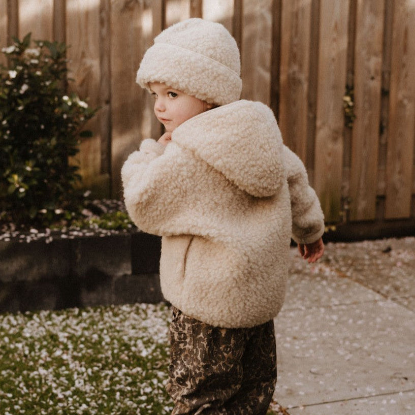 Veste 100% laine beige