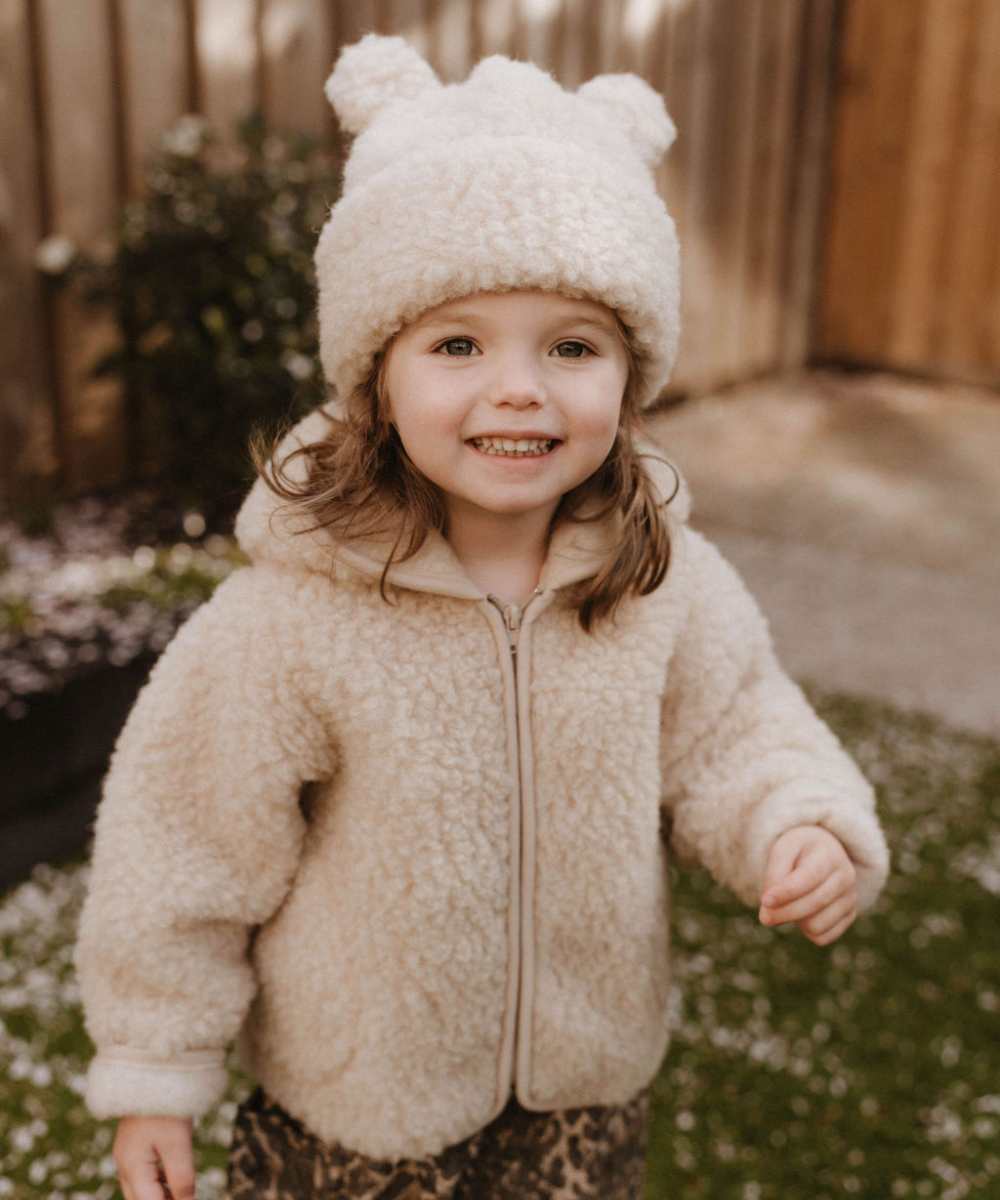 Veste 100% laine beige