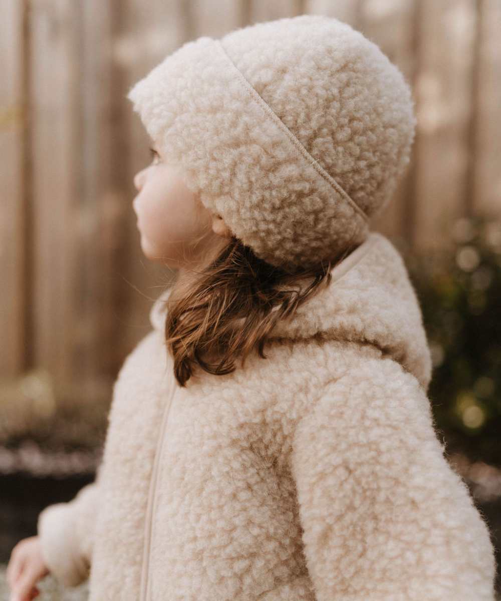 Veste 100% laine beige
