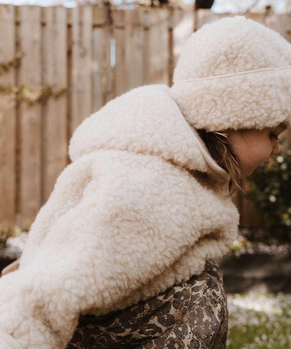 Veste 100% laine beige