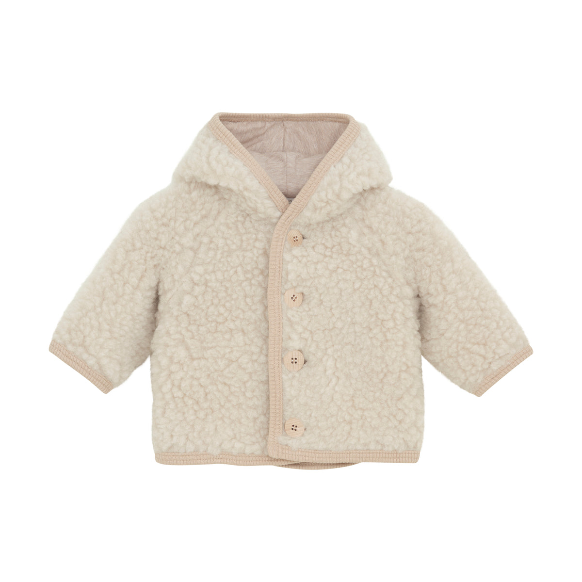 Veste teddy ciment