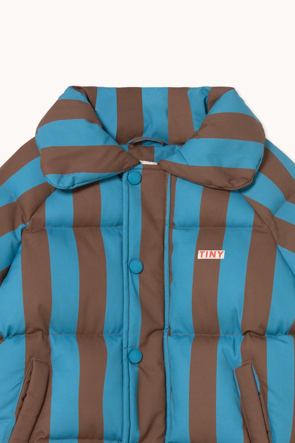 Veste rayée rétro bleue