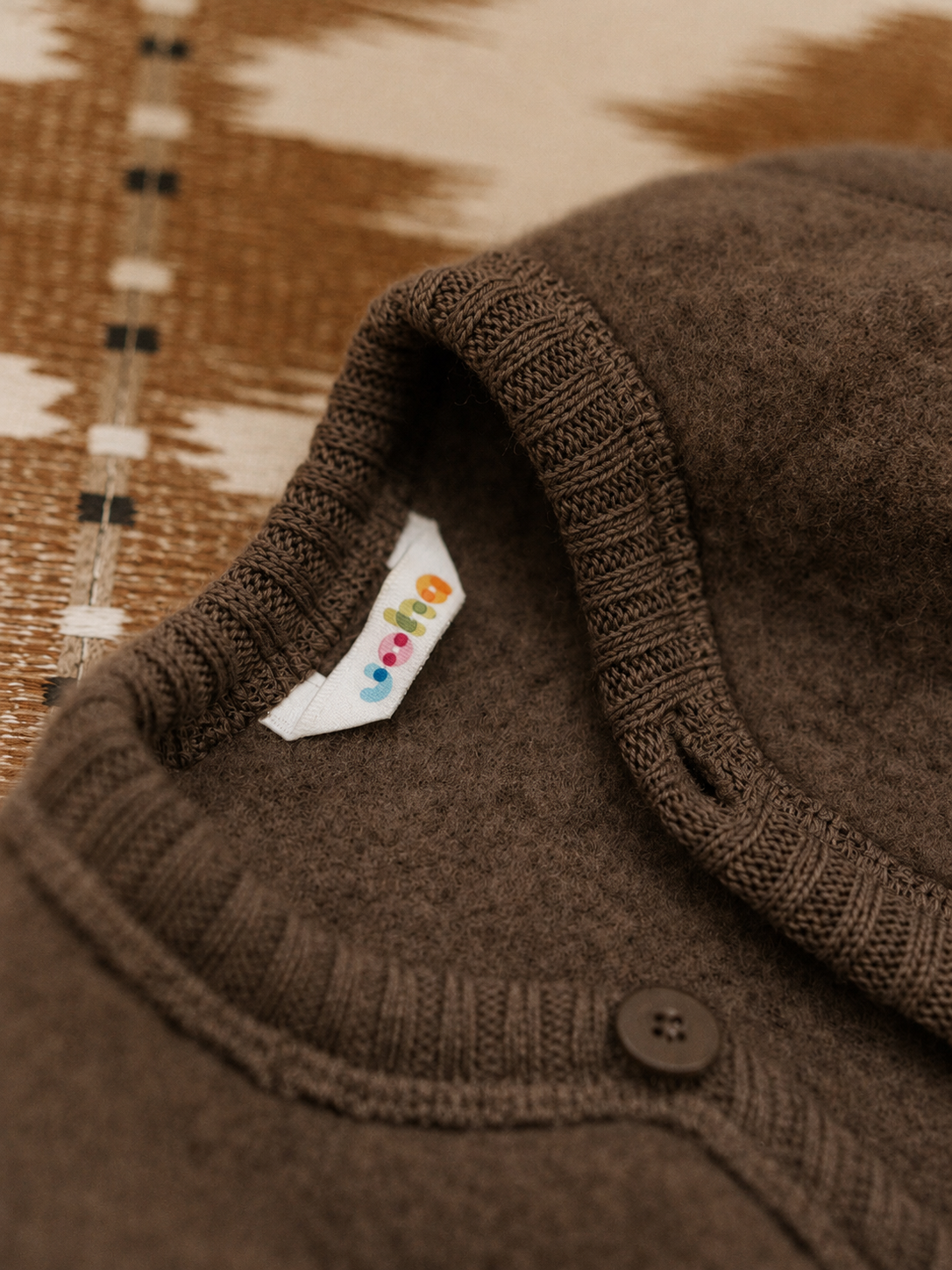 Gilet en laine polaire marron