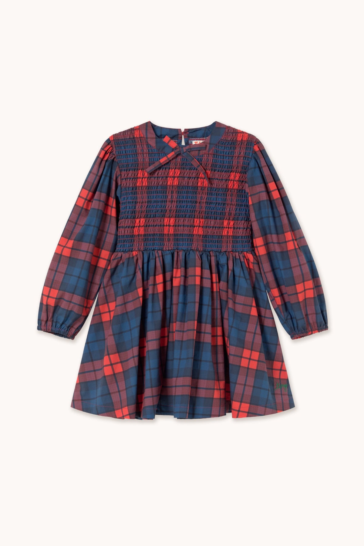 Robe à carreaux multiples