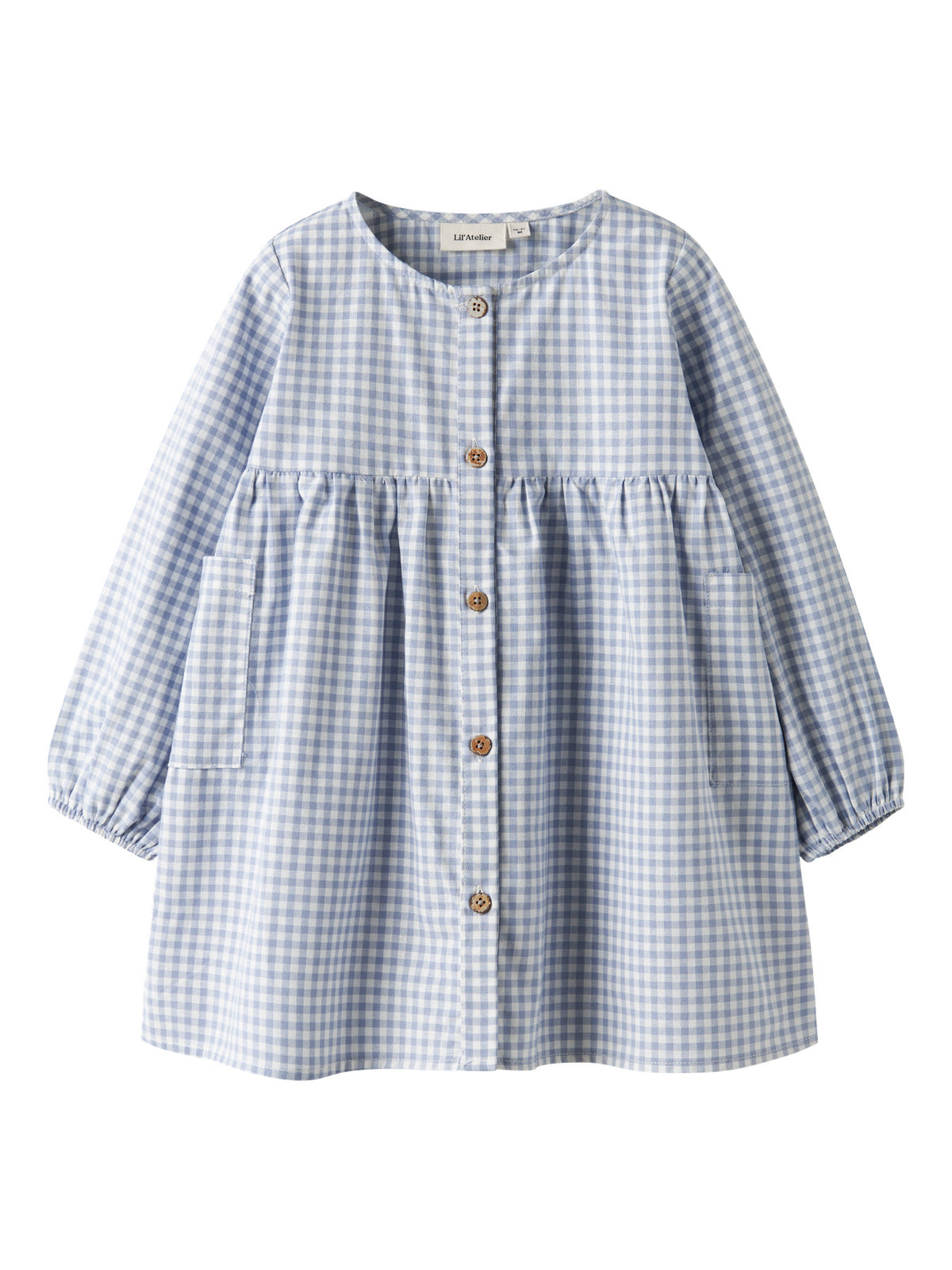 Robe seersucker bleue