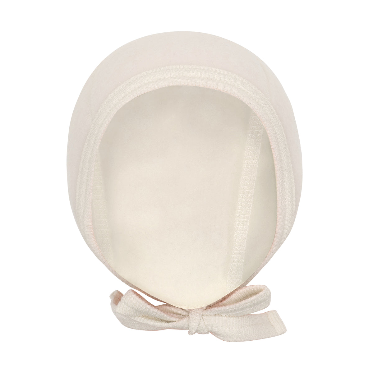 Bonnet en polaire de laine loup tofu