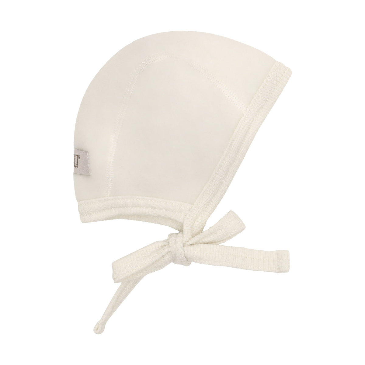 Bonnet en polaire de laine loup tofu
