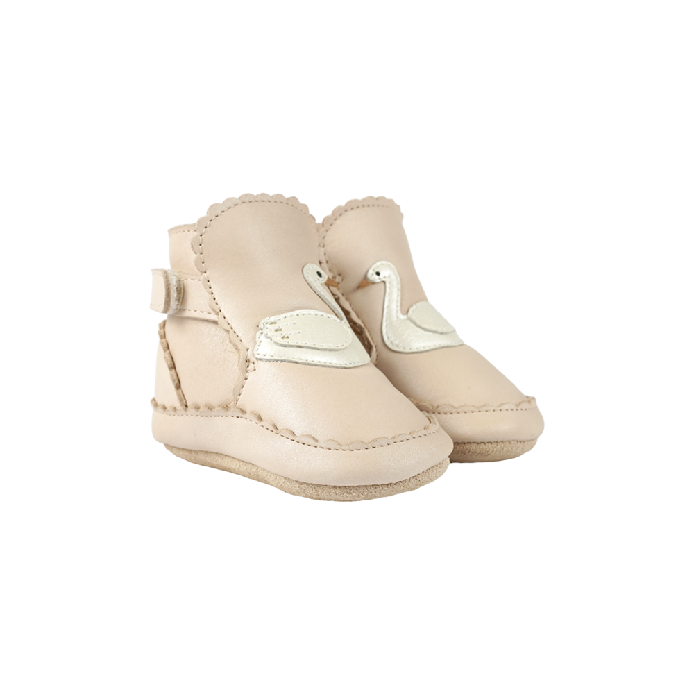 Niv bottines daim rose poudré
