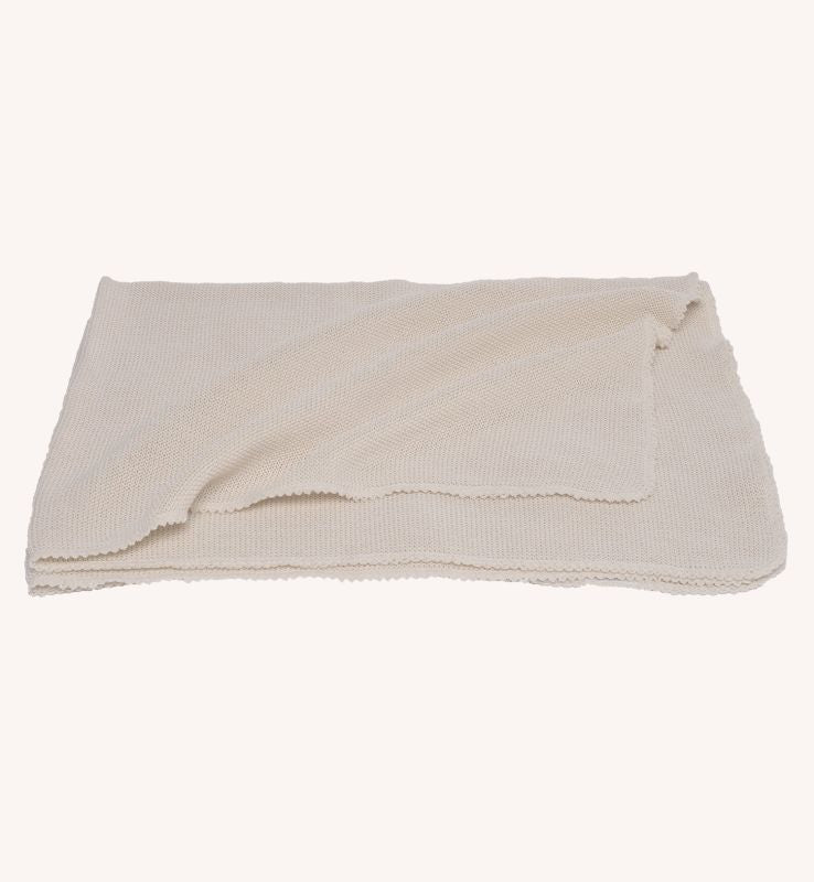 Couverture emmaillotage laine et soie 80x90