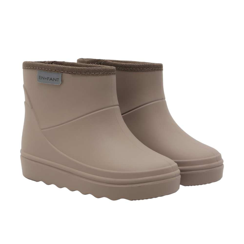Bottes thermiques basses enfant écorce de pin