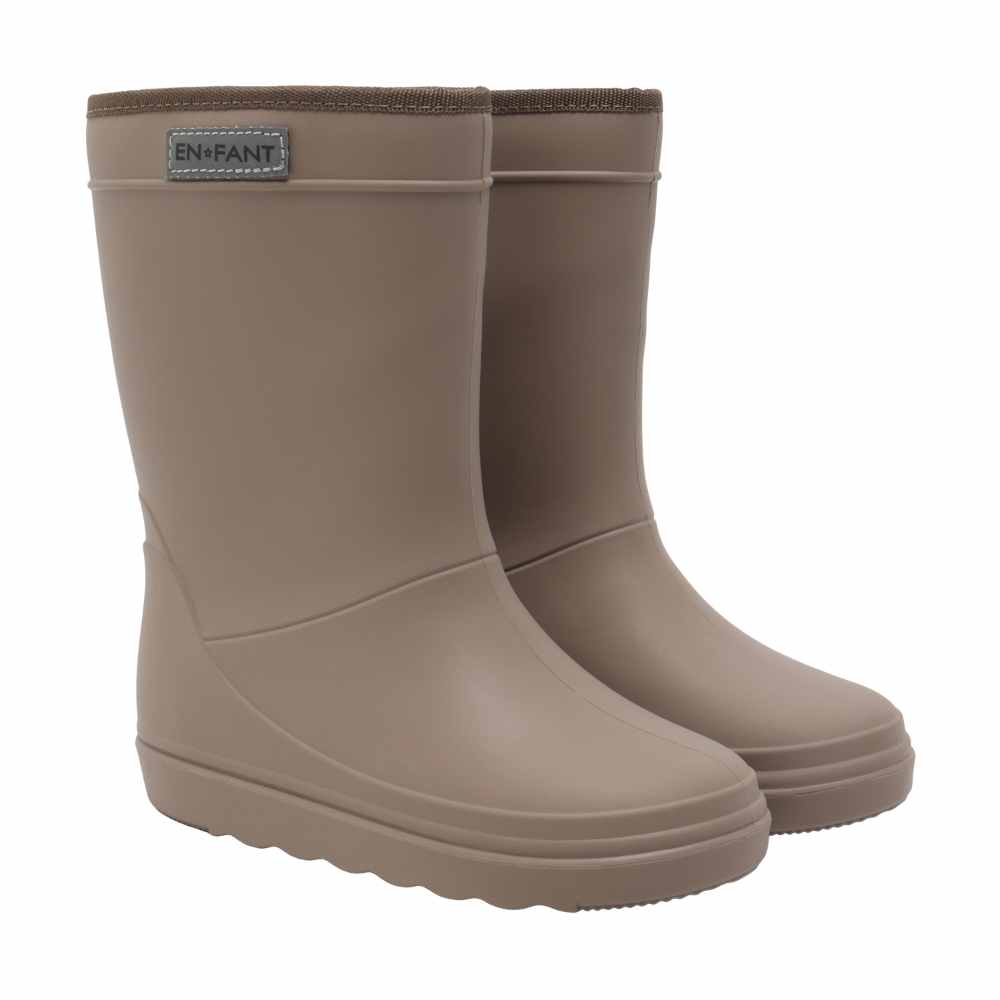 Bottes thermiques marron écorce de pin enfant