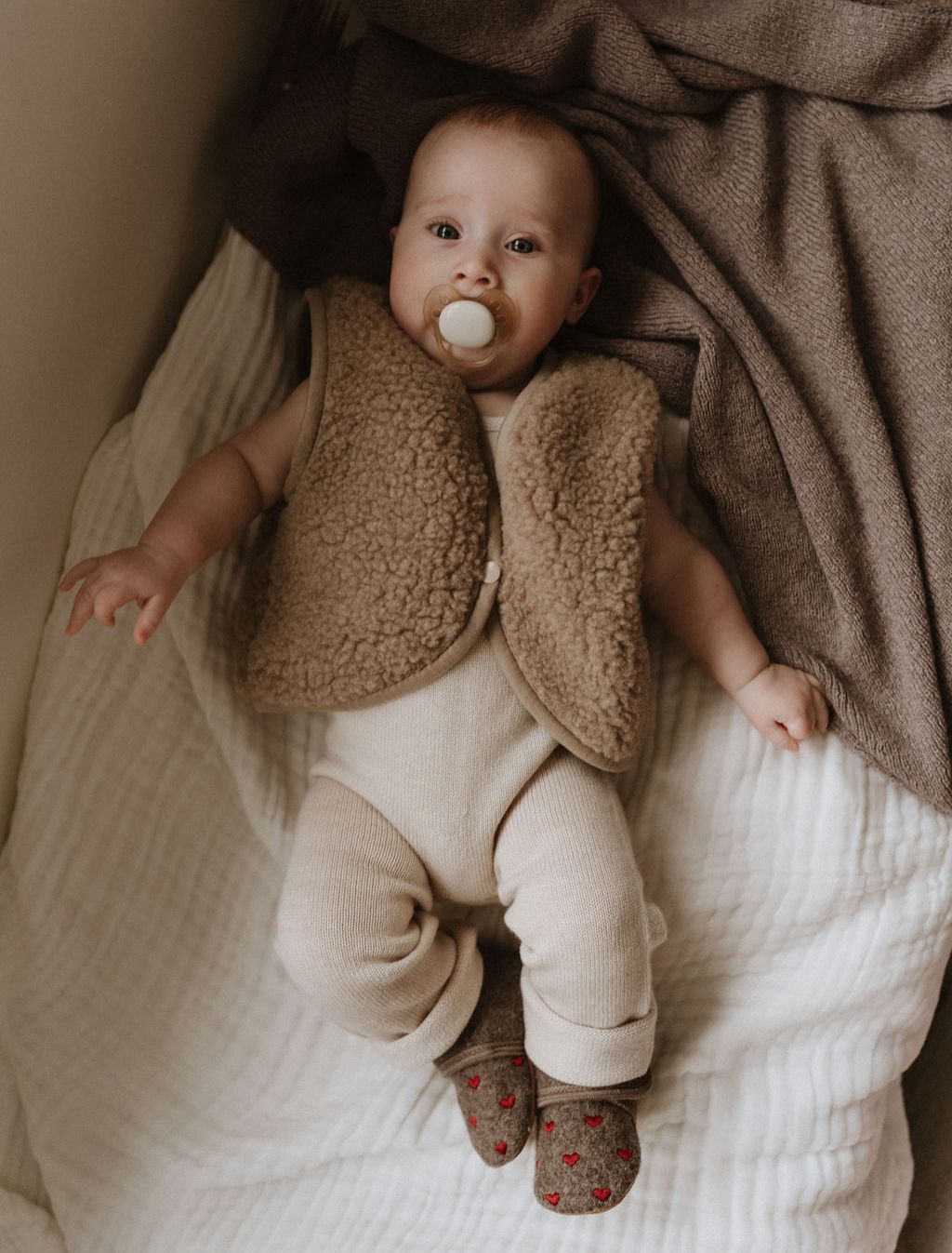 Baby bodywarmer tan - Charly's