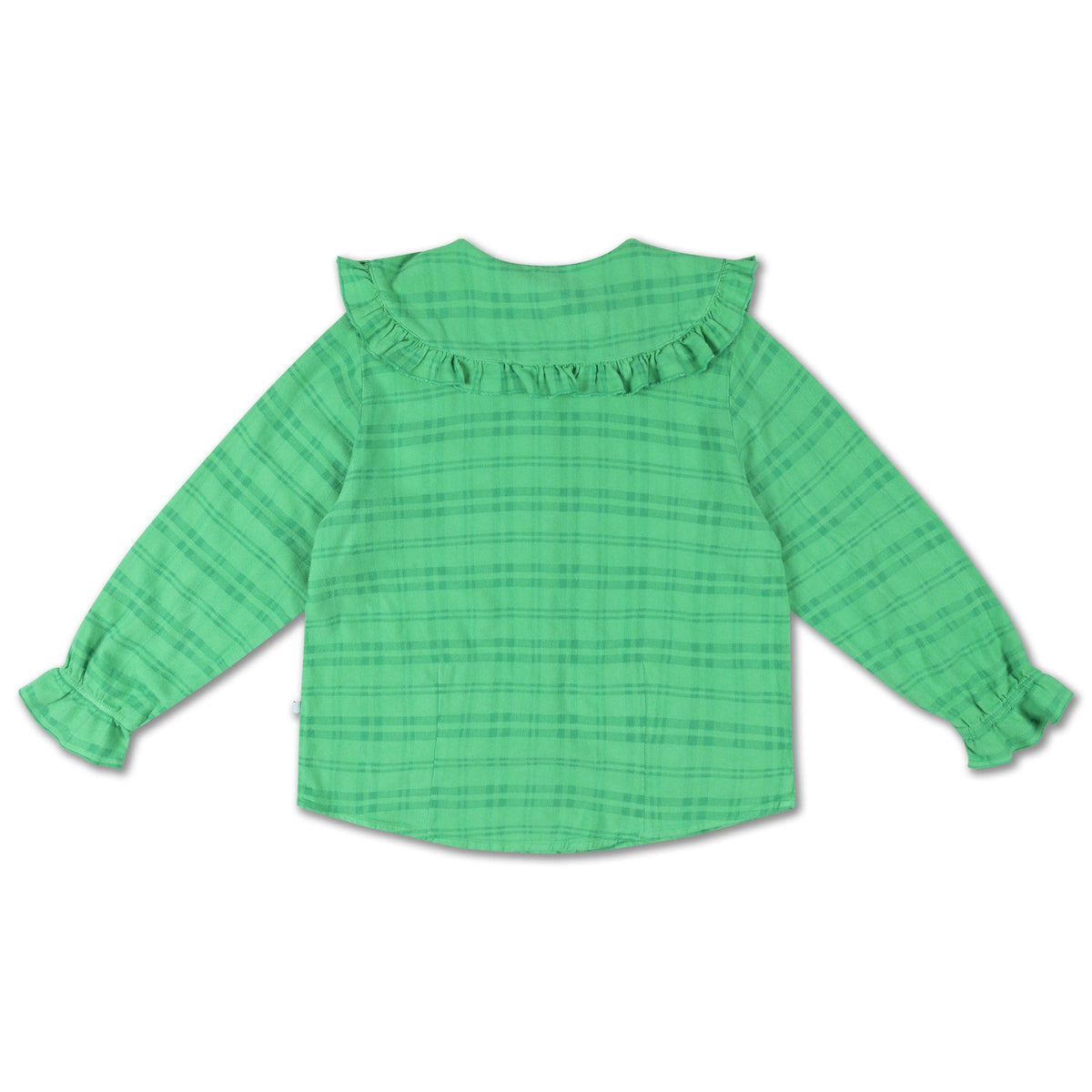 Collar blouse magic green check - Charly's