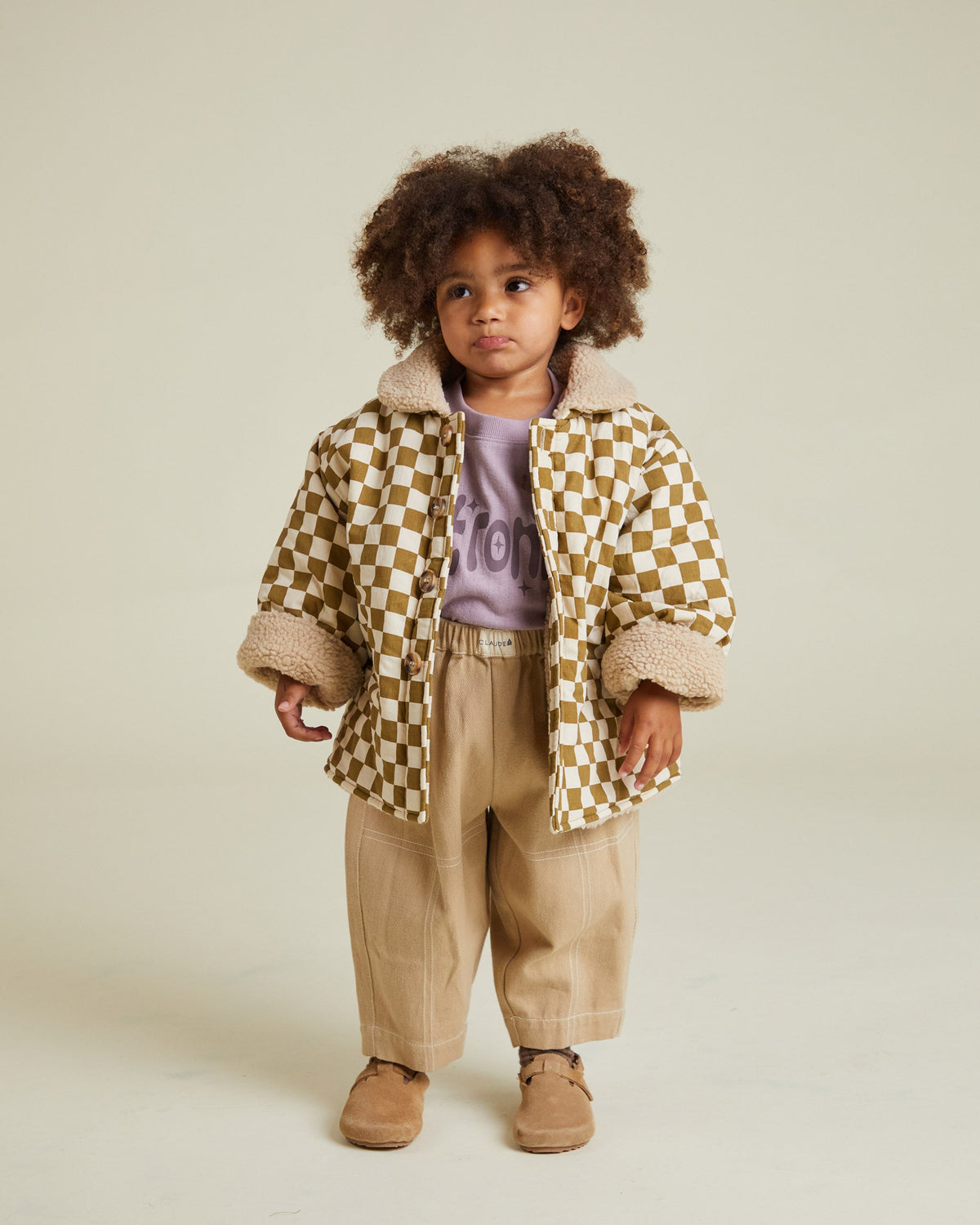 Emery checkerboard coat - Charly's
