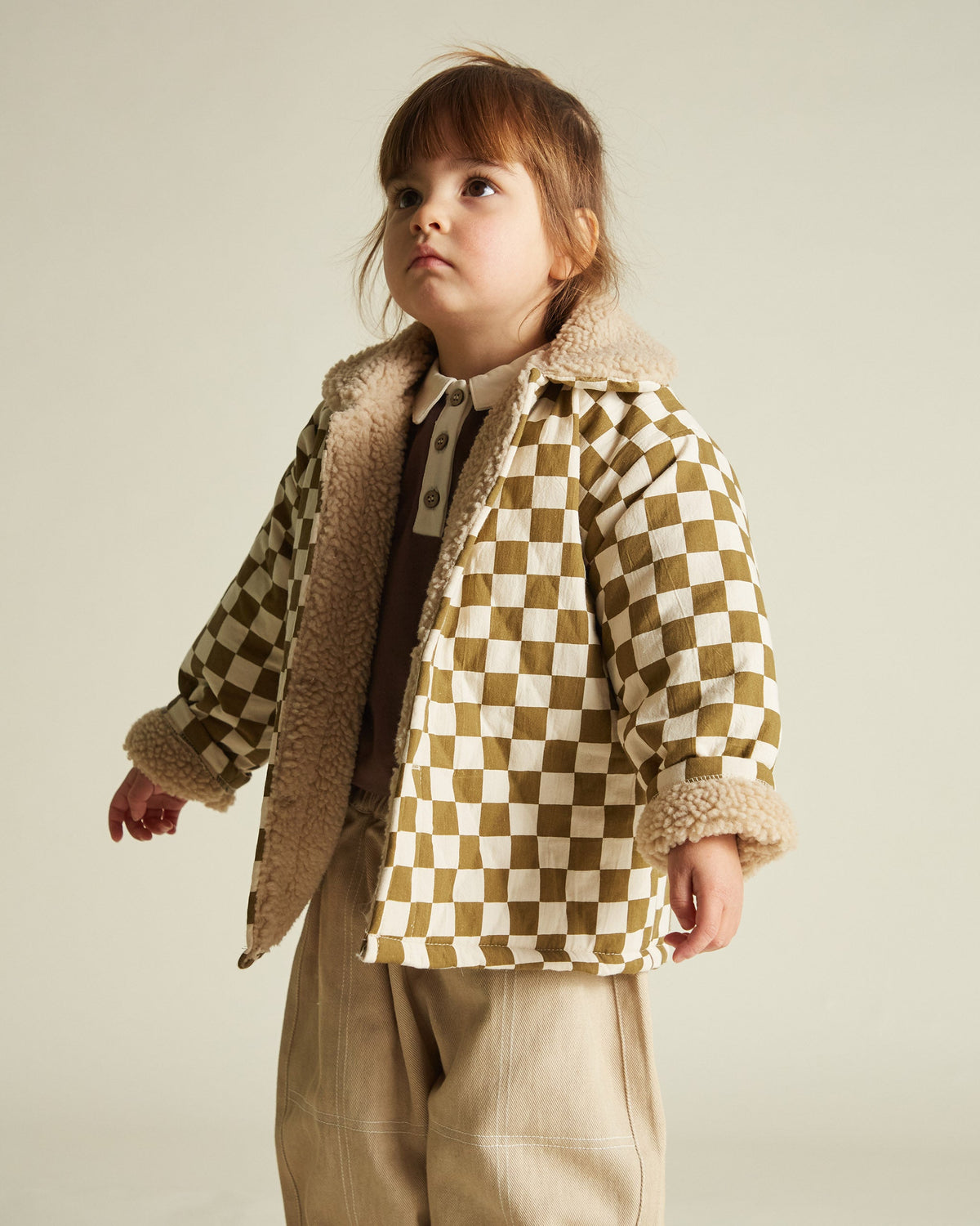 Emery checkerboard coat - Charly's