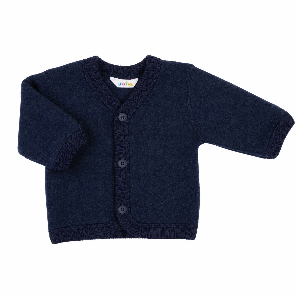 Gilet polaire en laine bleu foncé