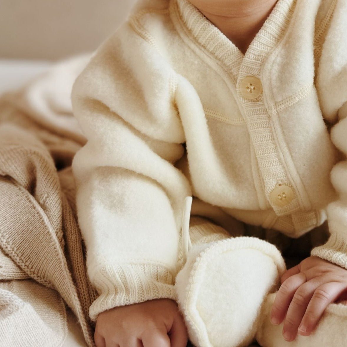 Jumpsuit 100% merinowol naturel - Charly's
