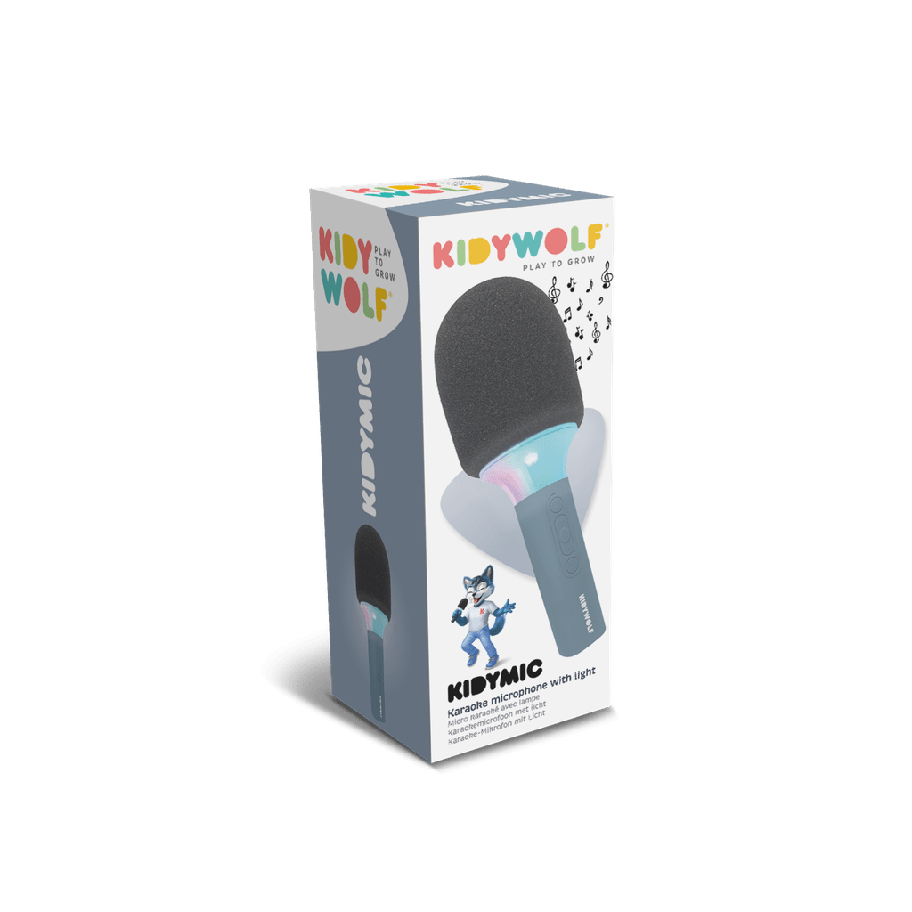 Karaoke microfoon blauw - Charly's