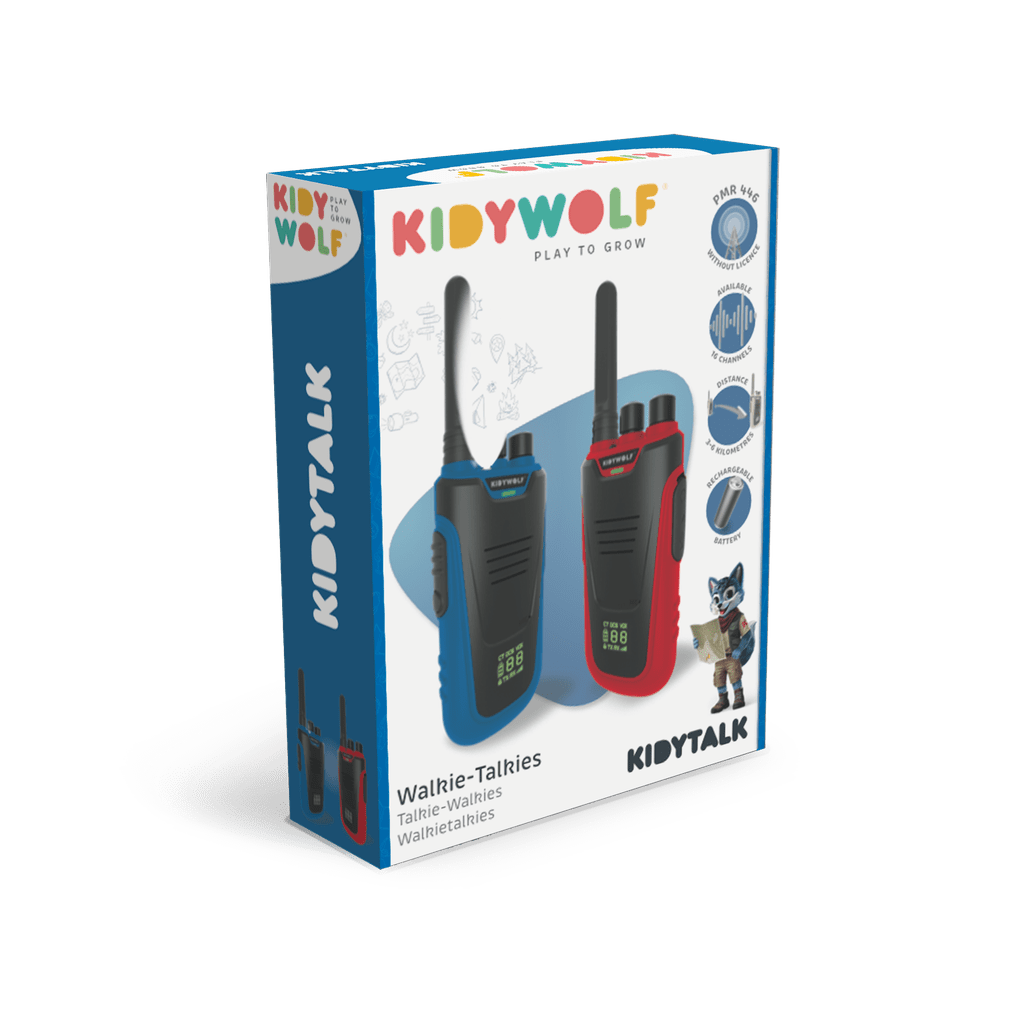 Kidytalk walkie talkie blauw rood - Charly's