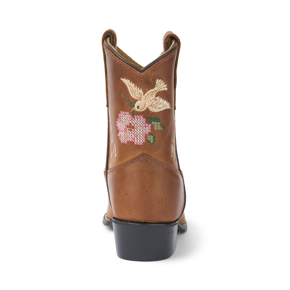 Laarzen cognac flower bruin - Charly's