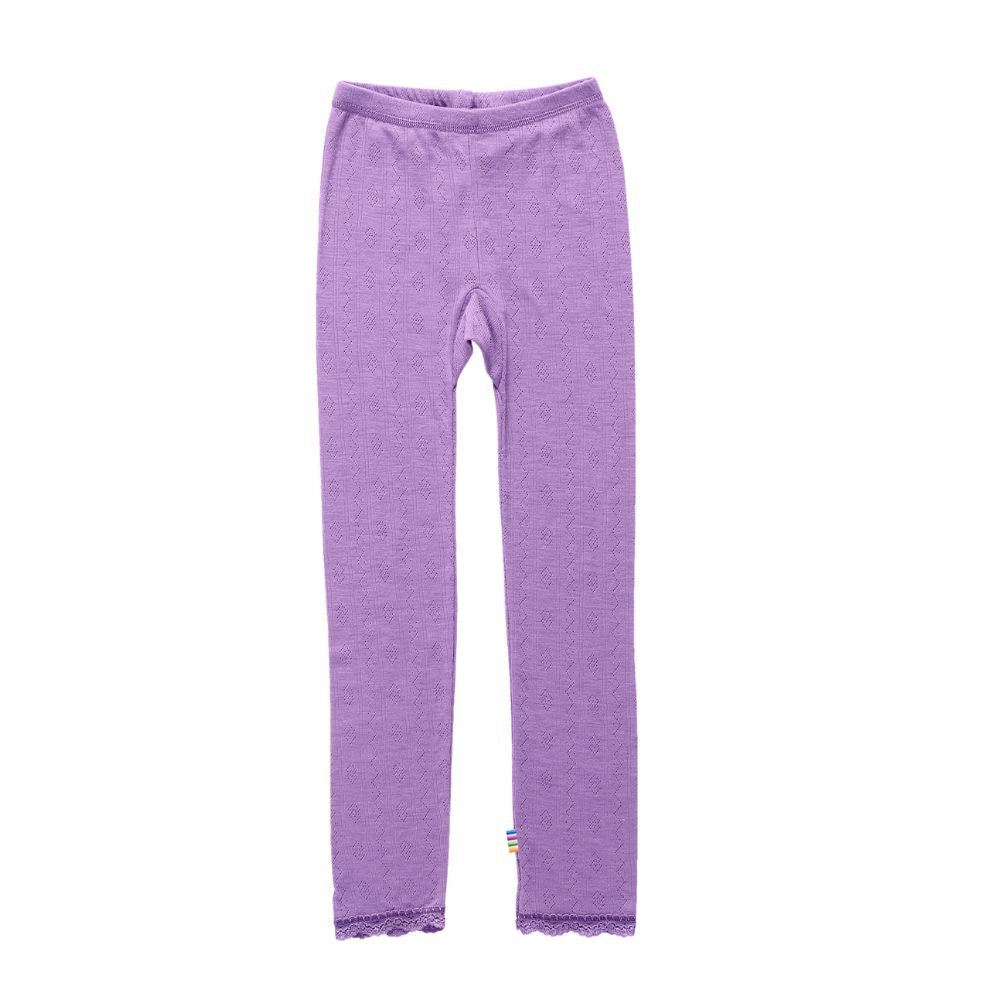 Legging paars pointelle kids - Charly's
