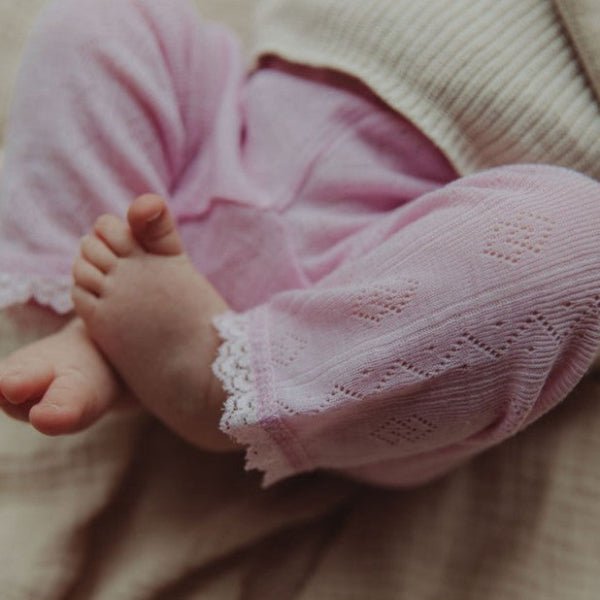 Legging rose pointelle baby - Charly's