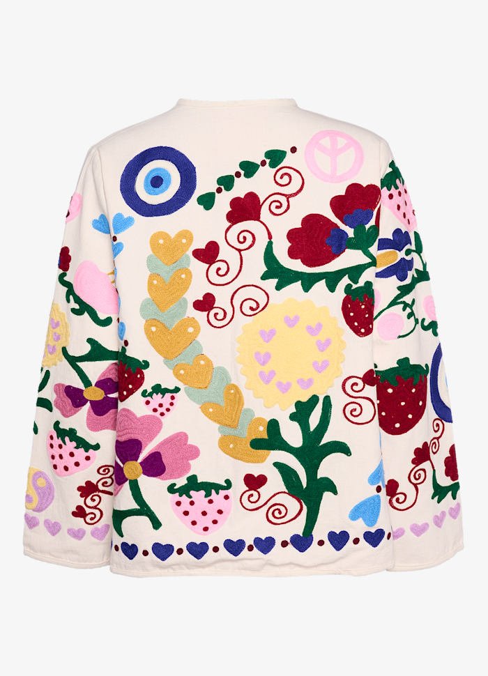 Maggie jacket white rose - Charly's