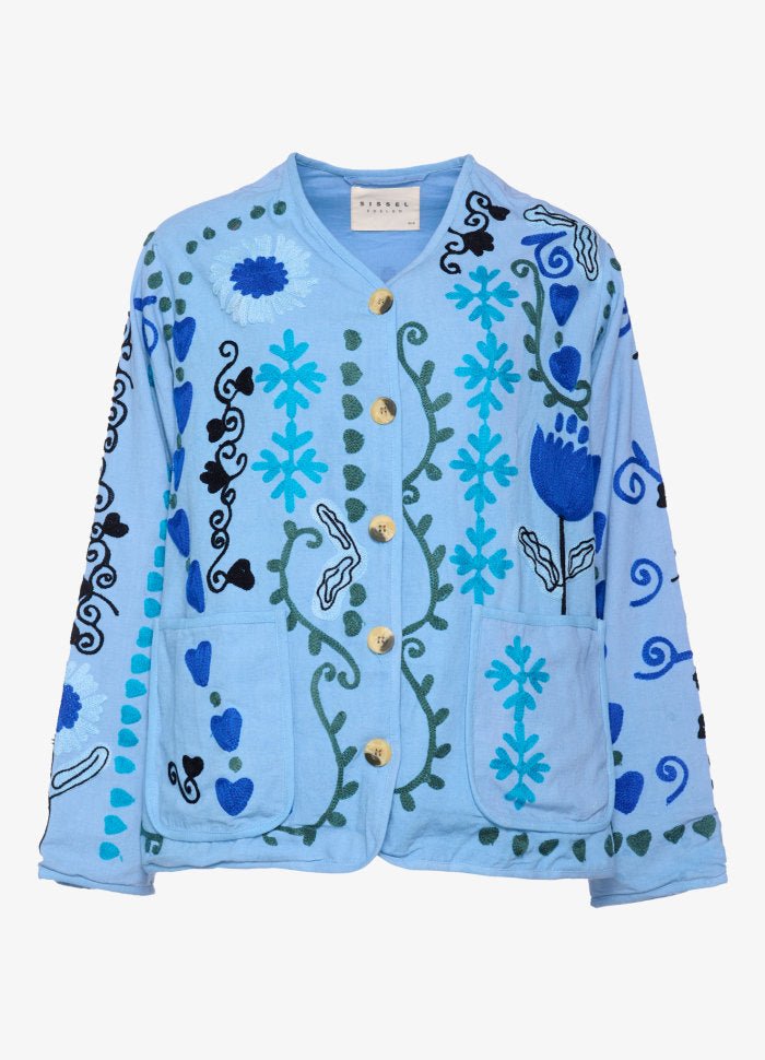 Maggie Suzani Love Jacket Blue - Charly's