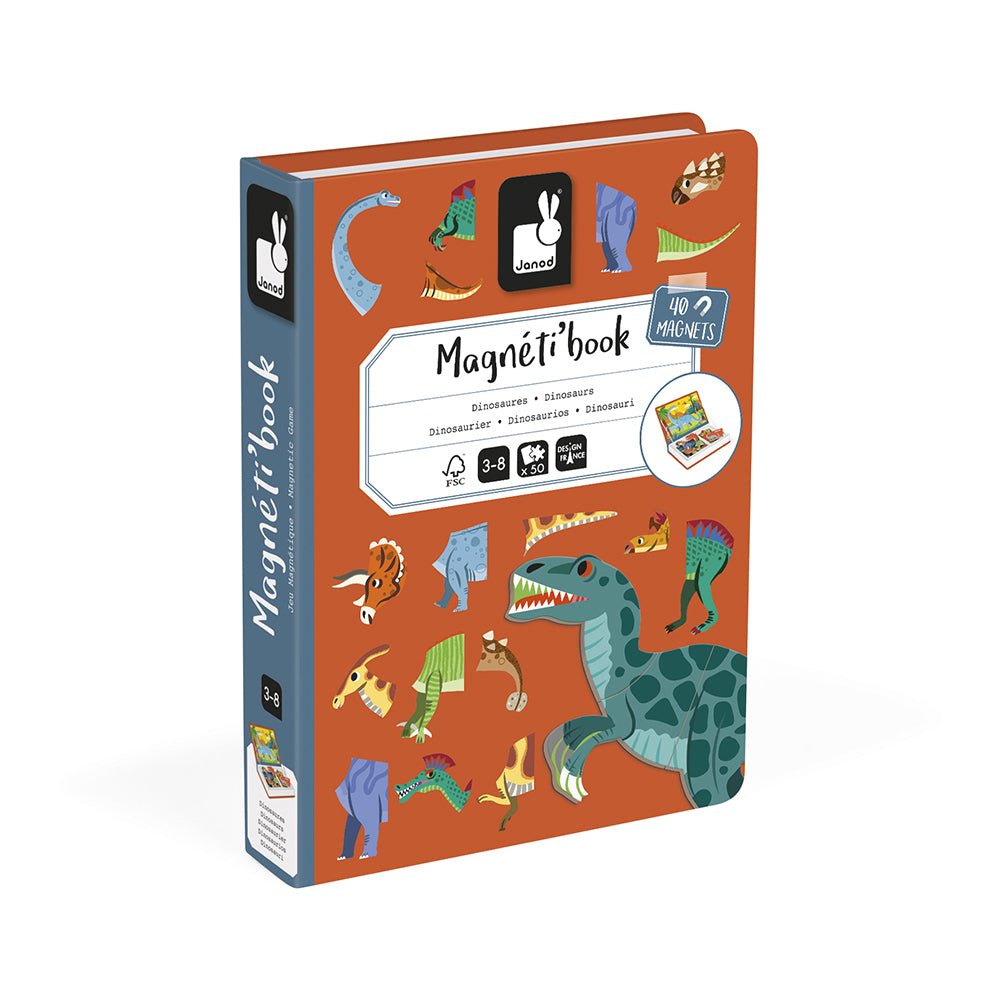 Magneetboek dinosaurus 40st - Charly's