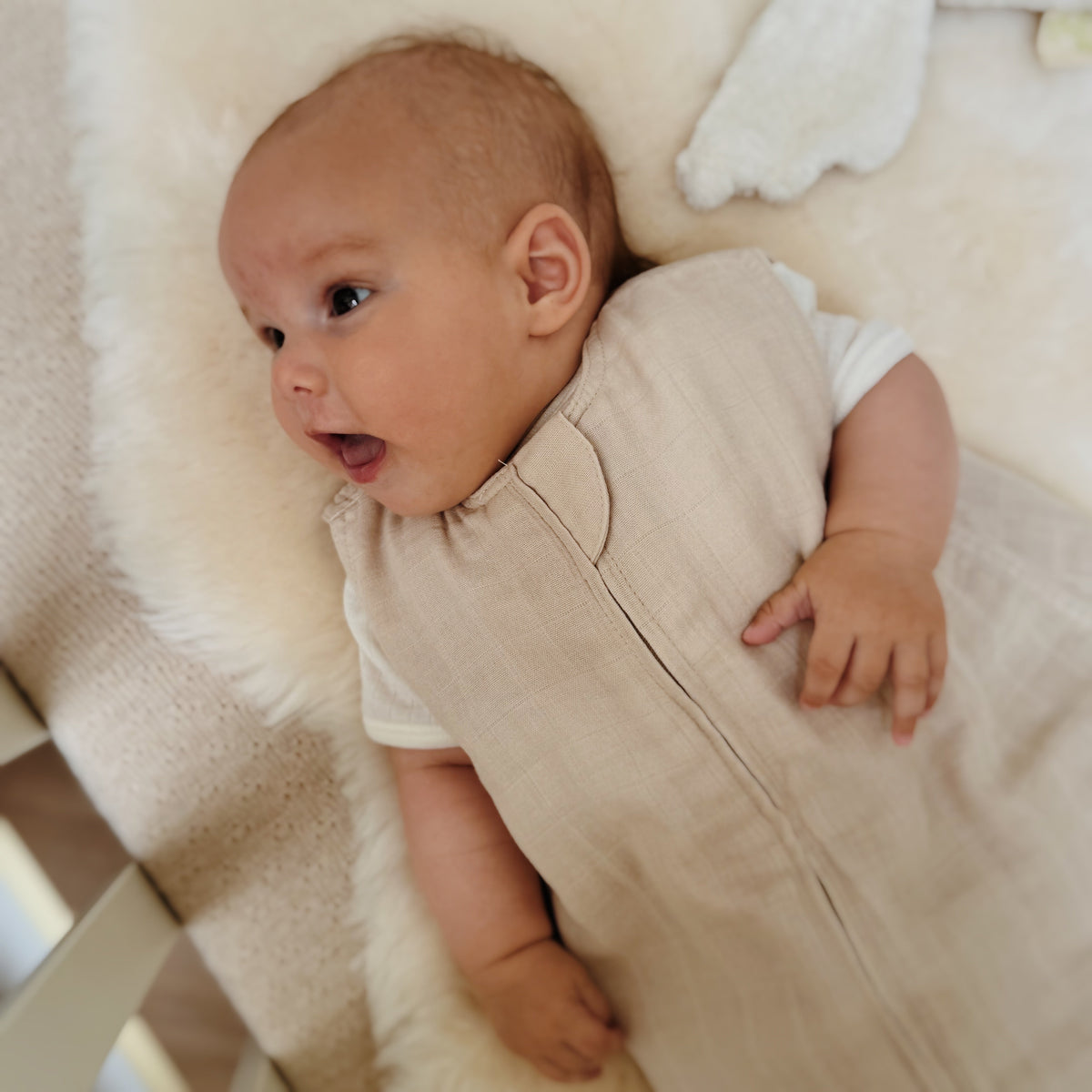Muslin slaapzak beige - Charly's