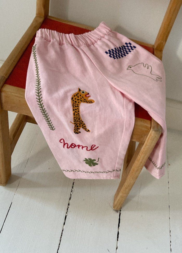 Oda MINI Organic Cotton Pants Rose - Charly's