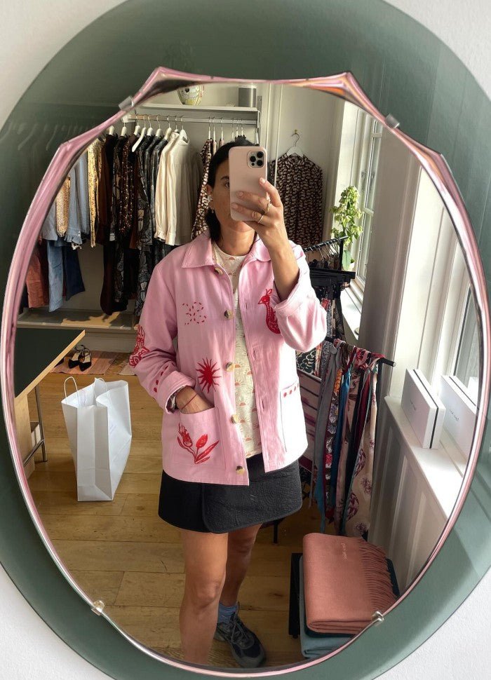Organic cotton jacket rose - Charly's
