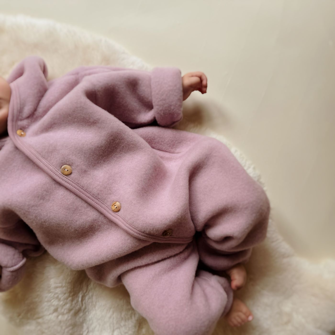 Overall wolfleece rose - Charly's