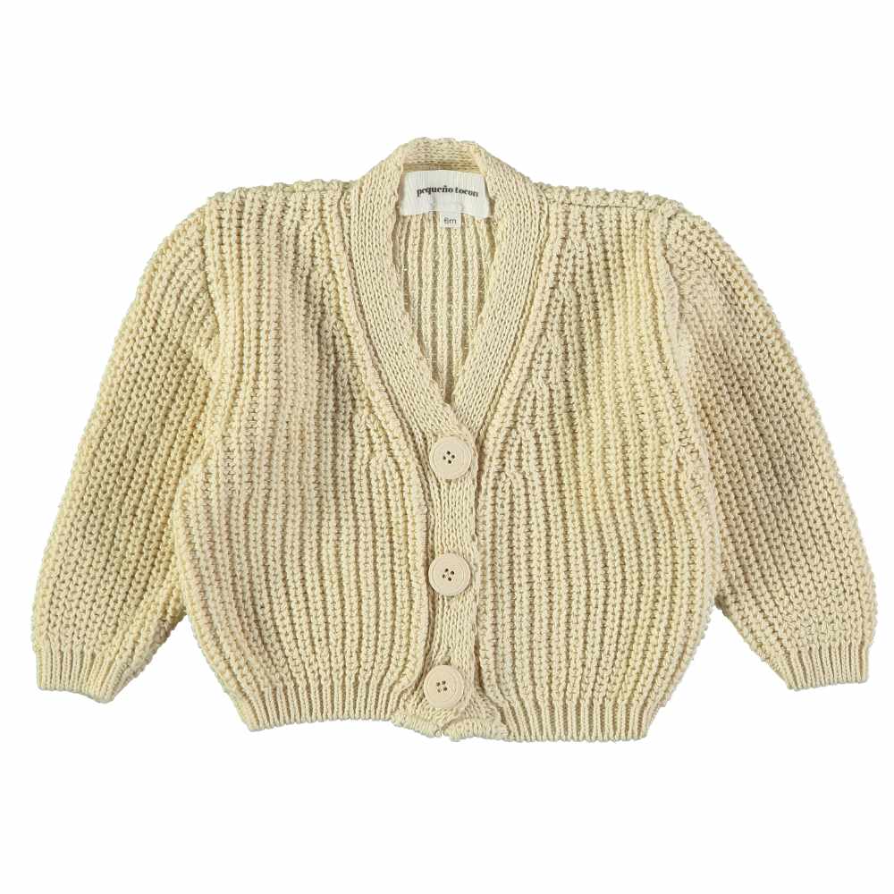 Gilet tricoté naturel